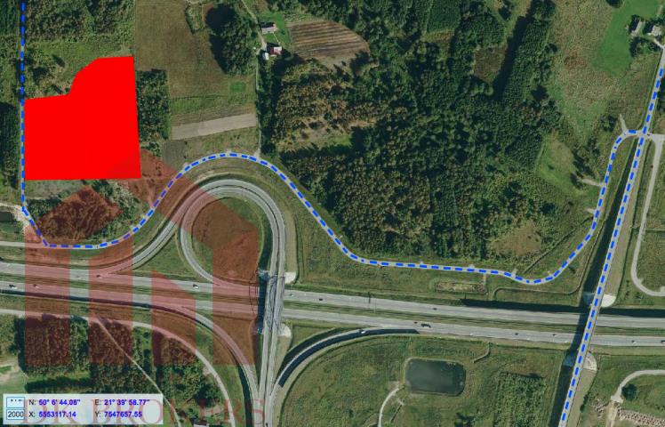 Teren inwestycyjny Węzeł A4 Sędziszów Małopolski