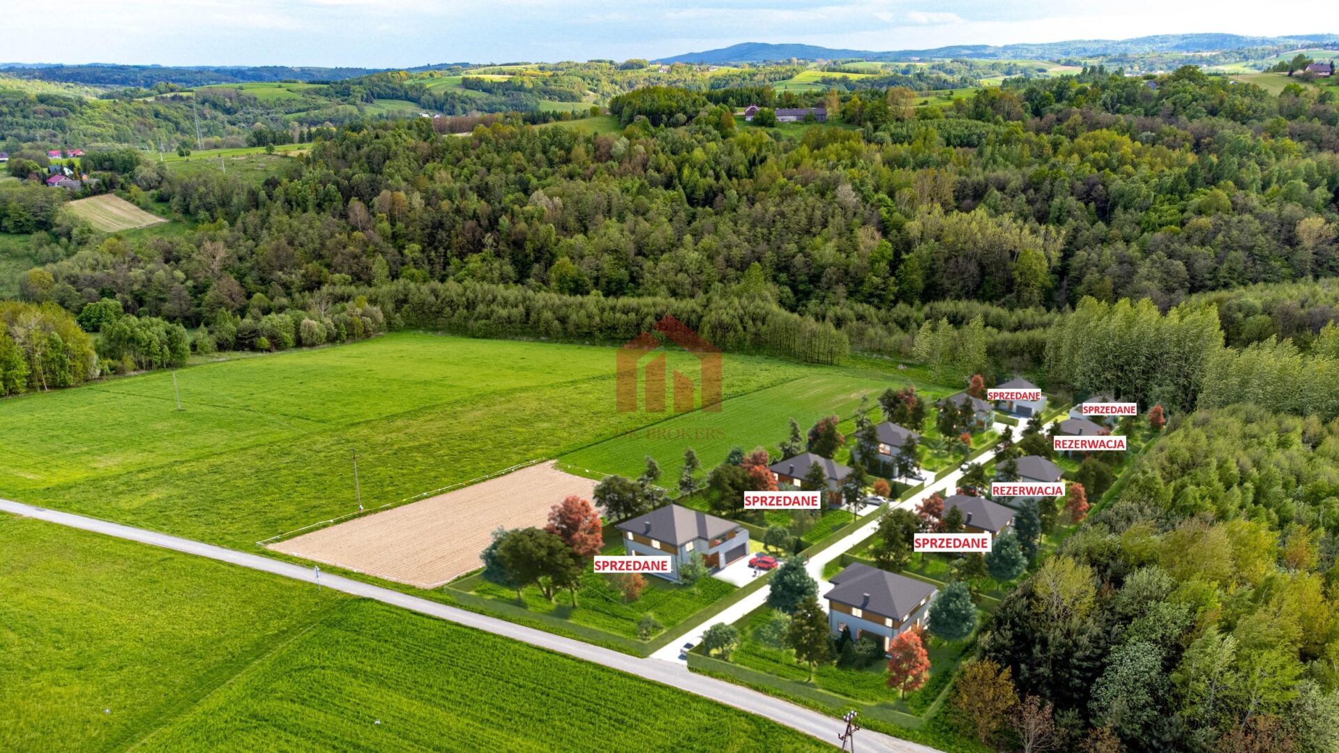 Piękne widokowe działki Zagórze, Dębica, super cena!