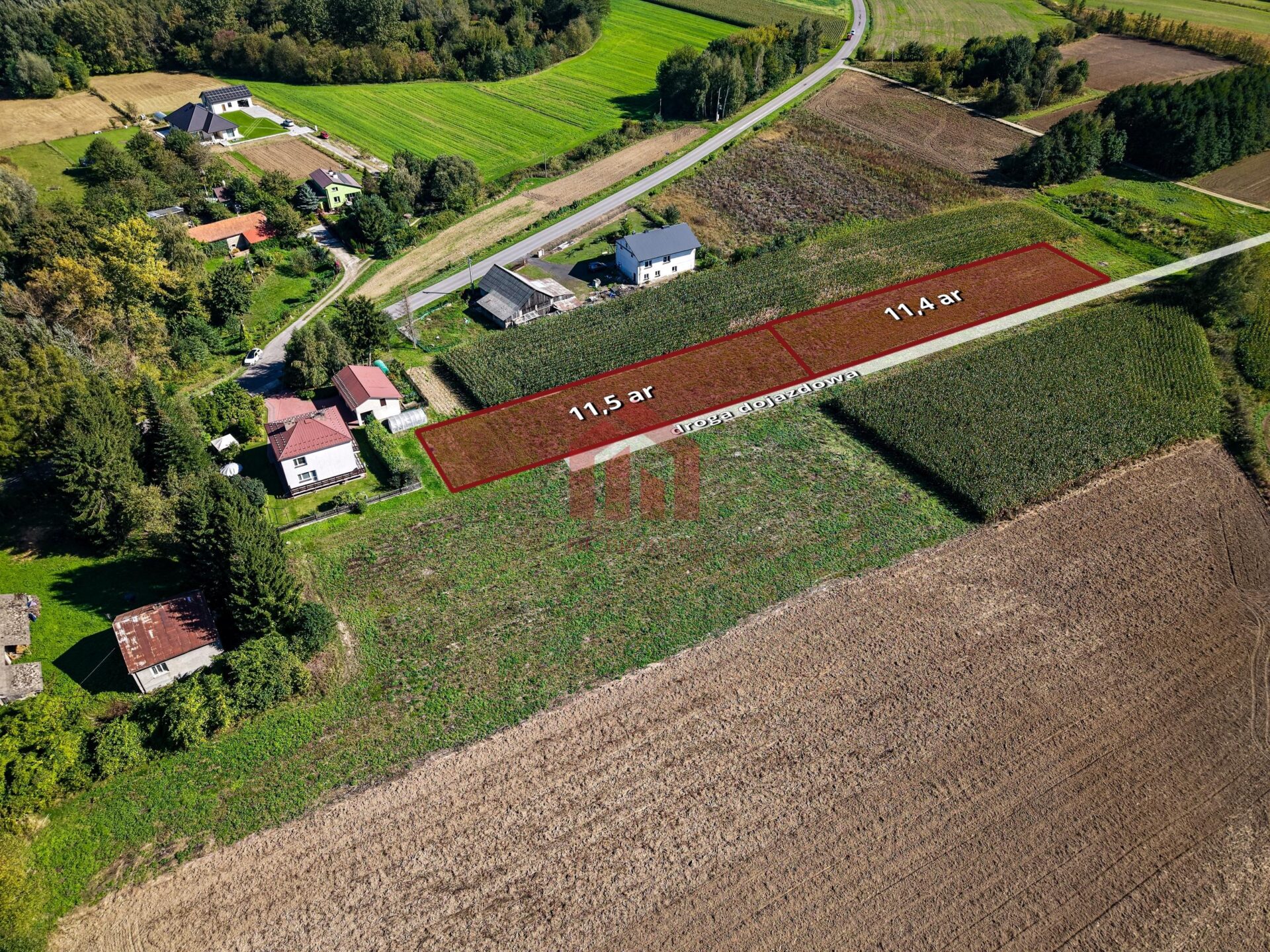 Działki z mediami 2km od Ropczyc MEDIA 2 ostatnie