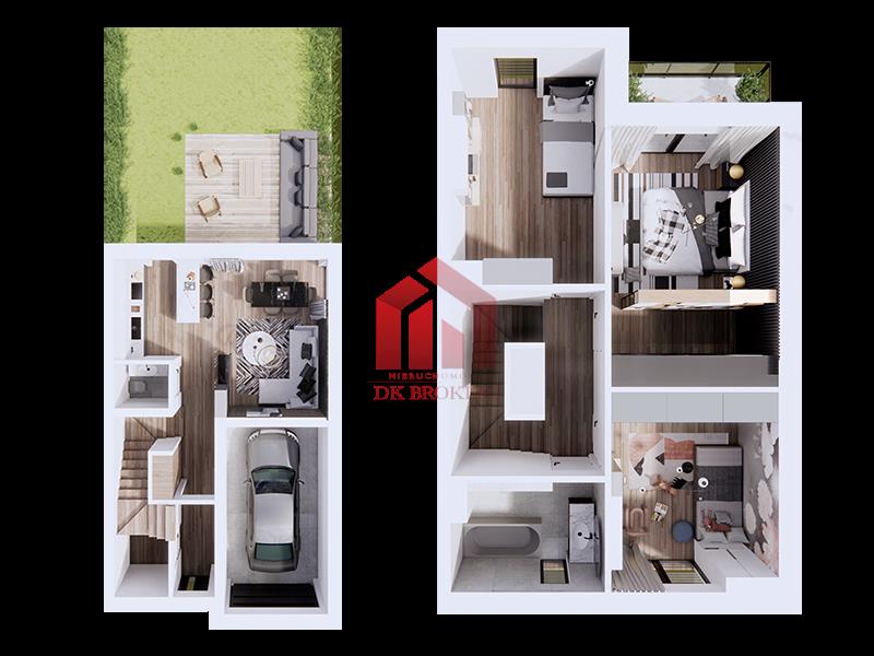 4 pokojowy apartament dwupoziomowy !