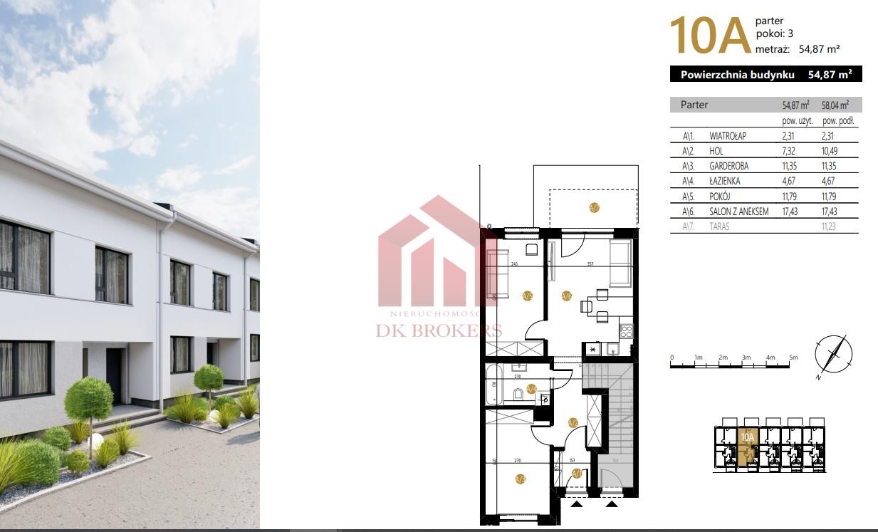 Nowe M3 Mieszkanie z ogrodem 7800 za m2