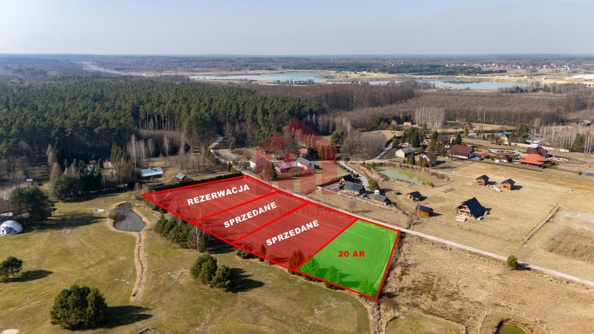 Działki budowlane w Enklawie lasu w Krzywej