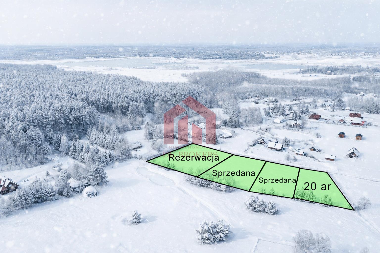 Działki budowlane w Enklawie lasu w Krzywej