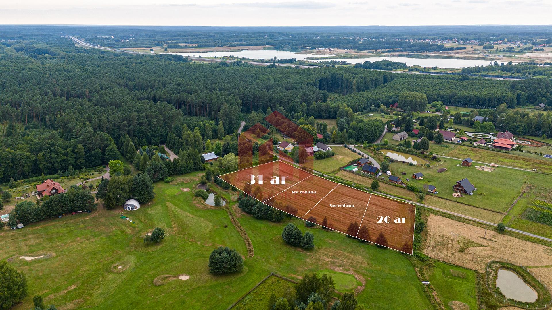 Działki budowlane w Enklawie lasu w Krzywej