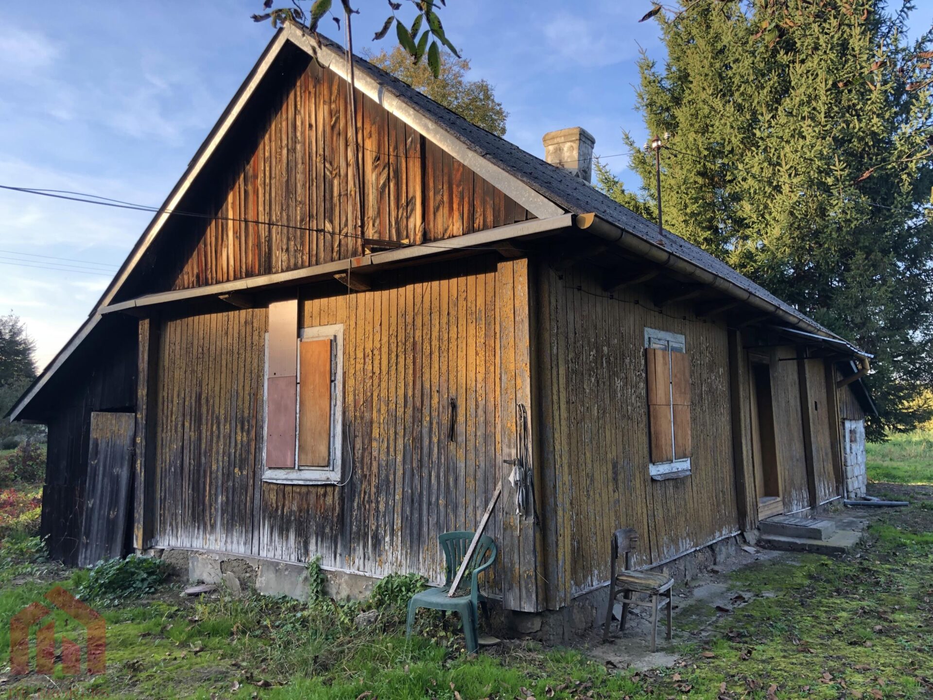 drewniany dom z działką 20 arów Kozodrza – Ostrów