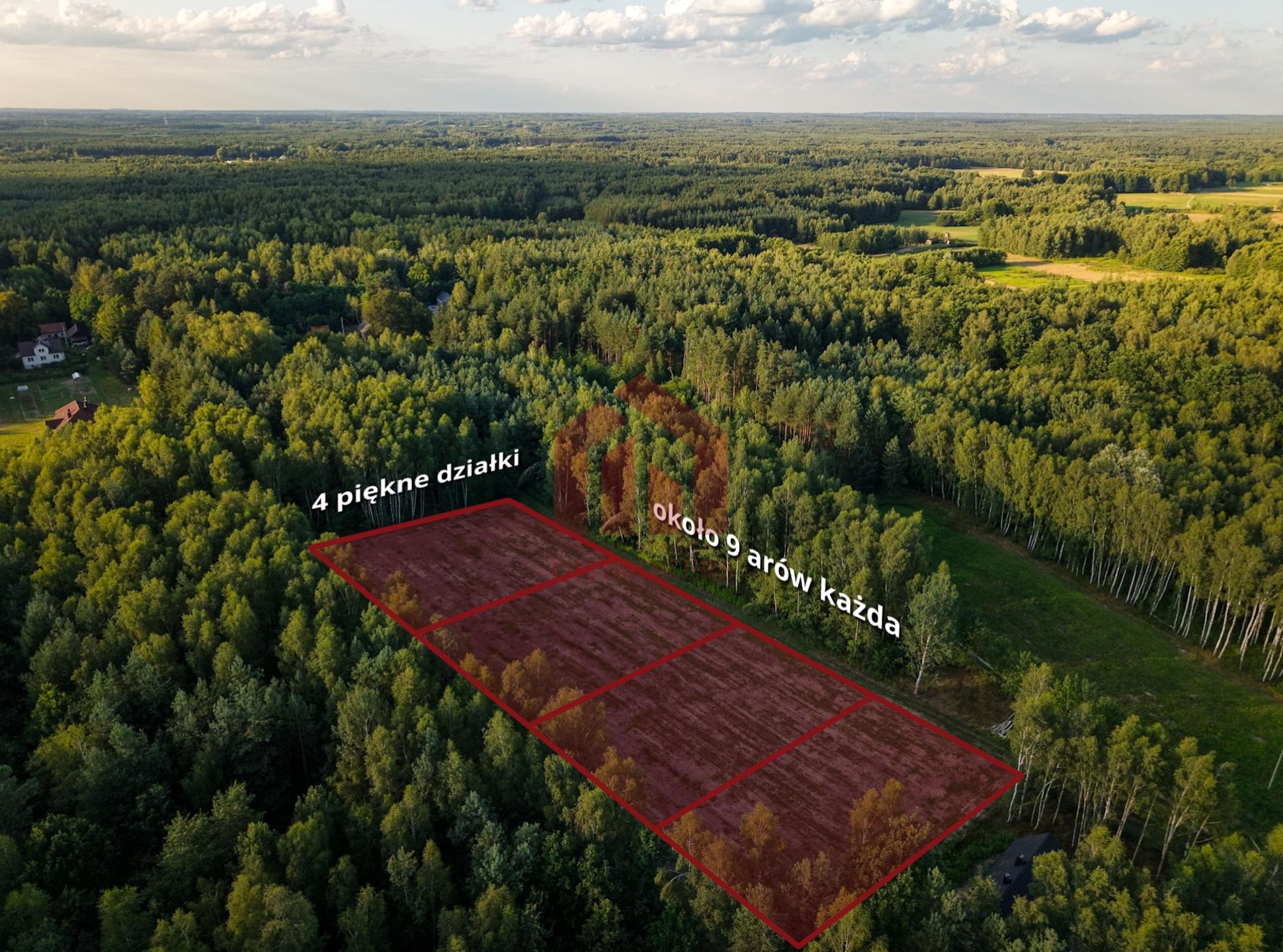 Działki budowlane lesie – OKAZJA, JEDYNE TAKIE!