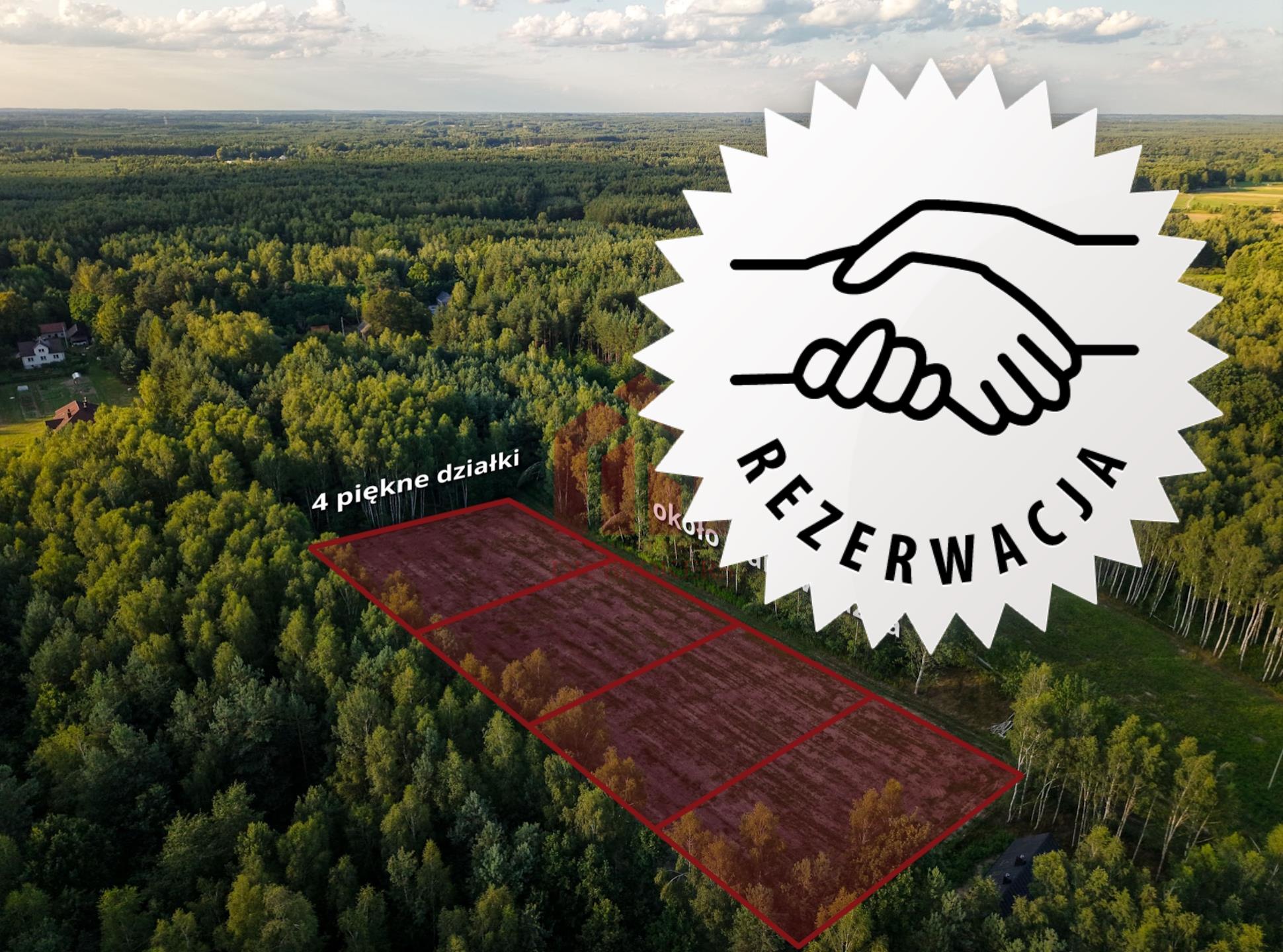 Działki budowlane lesie – Zarezerwowane