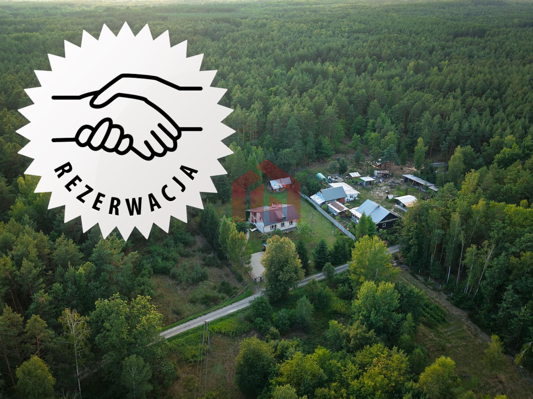 DOM W LESIE NA DZIAŁCE 1,45 HA – Rezerwacja
