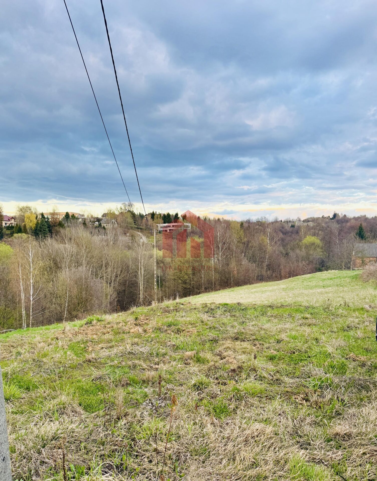Działka 19 ar Matysówka z panoramą na miasto
